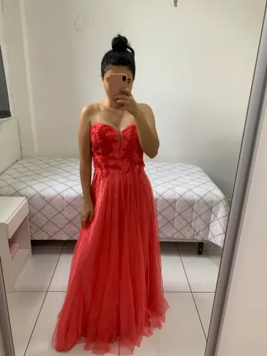 Vestido de festa - tomara que caia
