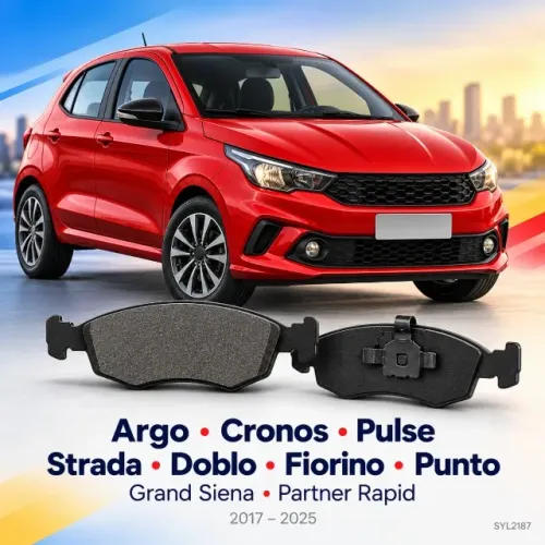 Pastilha de Freio Dianteira Fiat Argo Cronos Strada Doblo Punto SYL2187 - Nova