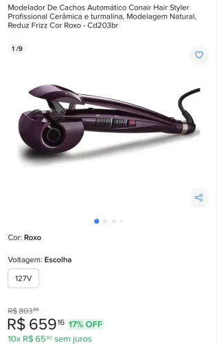 Modelador de cachos CONAIR 