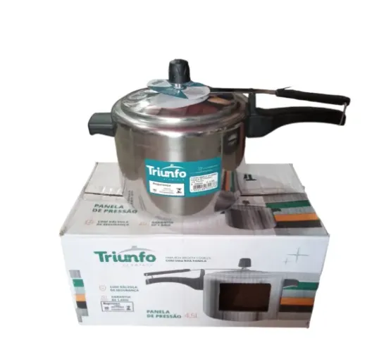  Panela de Pressao Triunfo 4,5 Litros Aluminio com Valvula de Seguranca 