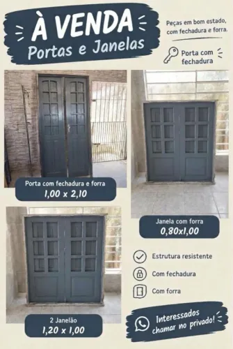 Vendo porta e janelas