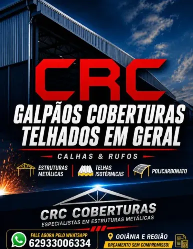 CRC coberturas telhados, galpão em geral