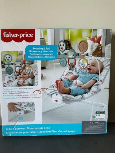 Cadeirinha Fisher-Price Diversão no Arco-Íris - Branca