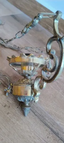 Lindo Pendente Colonial Bronze