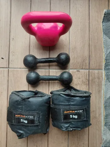 kit peso para musculação em casa