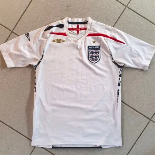 camisa original 2007 seleção inglaterra branca umbro tamanho p 2008 2009