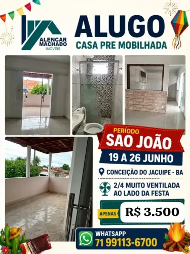CONCEICAO DO JACUIPE (BERIMBAU) CASA PERIODO SAO JOAO AO LADO DA FESTA