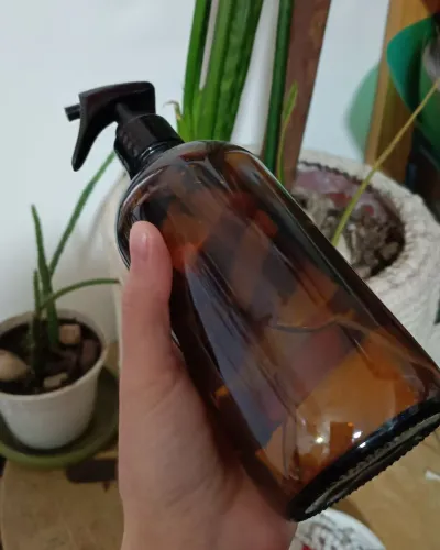Frasco de vidro âmbar Borrifador / Spray 500ml