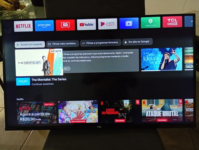 Smartv 32 TCL 650 reais