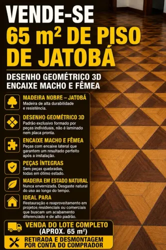Vendo Piso de Jatobá 