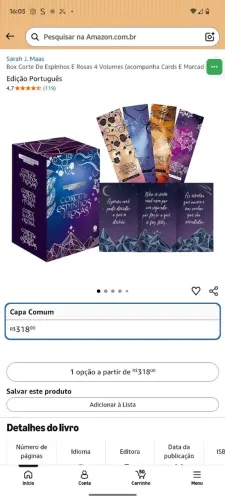 LIVROS Box A CORTE DE ESPINHOS E ROSAS