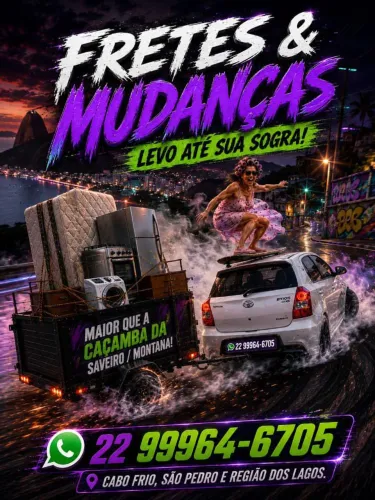 Frete, mudanças e carreto