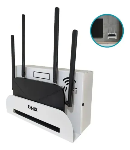 Suporte Para Roteador Modem Wifi Rack Caixa Organizadora