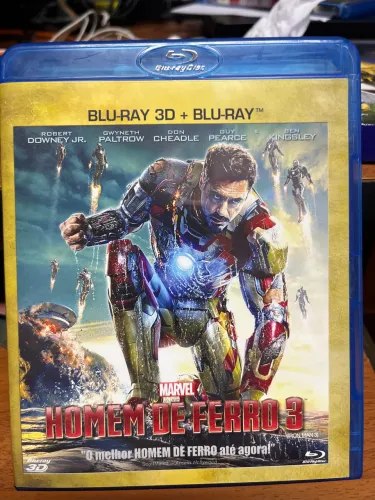 HOMEM DE FERRO 3 - BLU-RAY 3D + BLU-RAY - EDIÇÃO BRASILEIRA