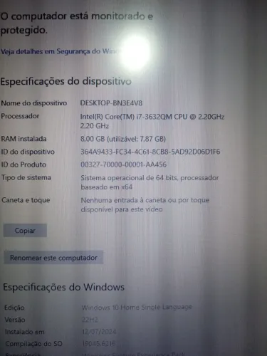 Vendo notebook Dell vostro i7