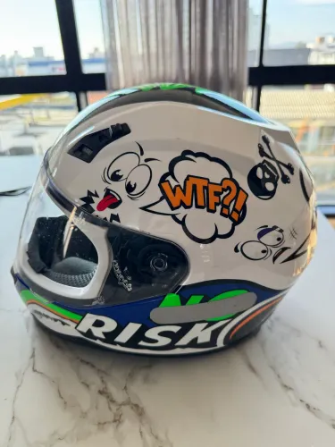 Capacete Norisk FF391 Panic Branco Brilho T54