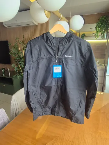 Jaqueta masculina Columbia impermeável, tamanho P