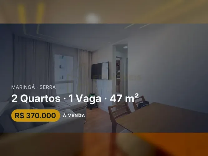 Incrível Apartamento em Maringá | 2 Quartos e Acabamento Superior