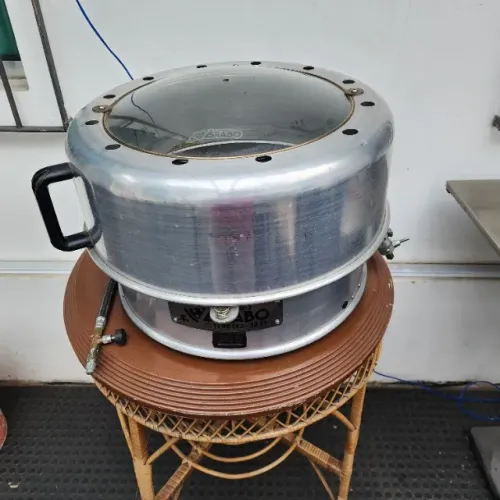 Forno Para Pizza Brabo Com Tampa de Vidro e Termômetro Digital - Pouco Usado