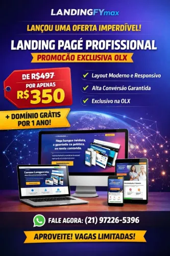 Landing Page Profissional - Promoção Exclusiva OLX  