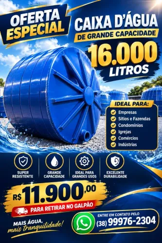 Caixa d'água 16 mil litros