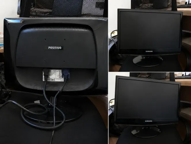 Monitor Samsung LCD 19" Com Defeito - Para Retirada de Peças