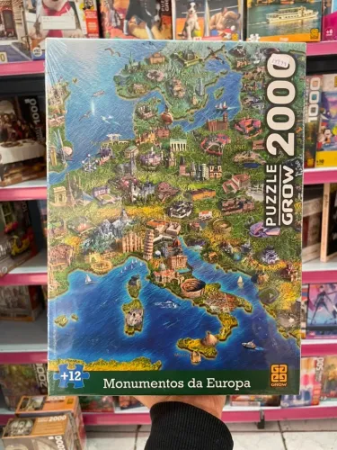 QUEBRA-CABEÇA MONUMENTOS DA EUROPA - GROW LACRADO