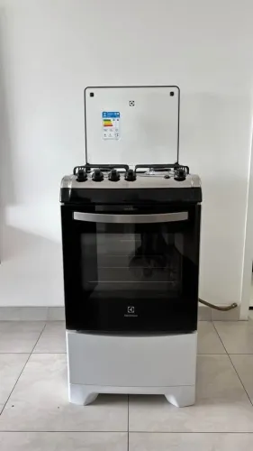 Fogão 4 Bocas Electrolux Branco Vidro Interno Removível (52LBU)