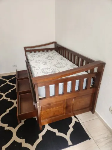 Bicama 3 Gavetas Safira Cor Castanho