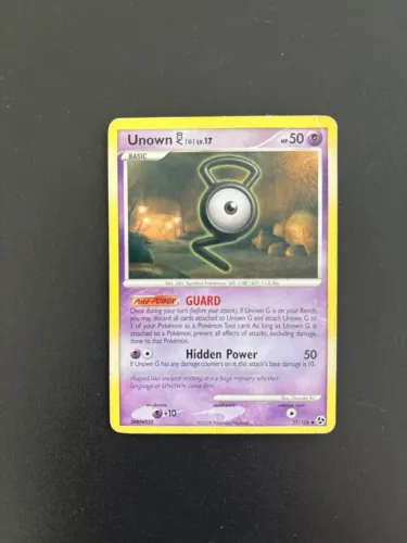 Carta pokemon Unown Raro