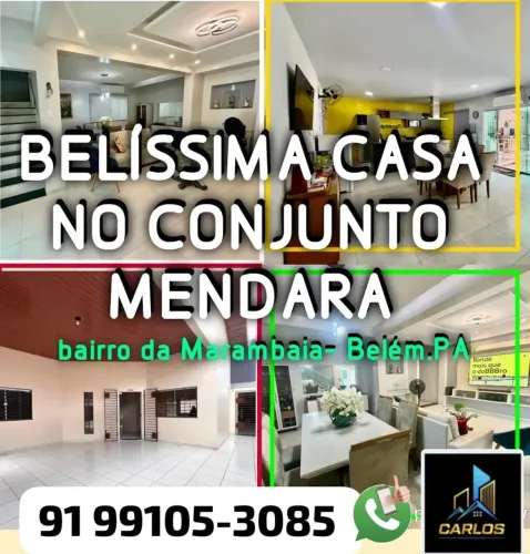 Casa duplex para venda com 5 suítes em Marambaia - Belém - PA