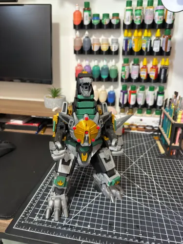 Dragão zord 32 cm colecionável articulado