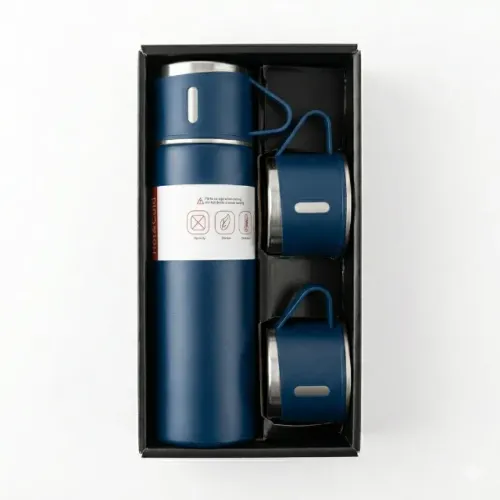 Kit Garrafa Térmica + 3 Xícaras