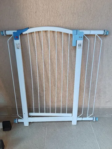 Grade de Proteção Aço 91x100cm com extensão Tubline Baby 