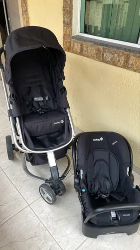 Carrinho de Bebê com Bebê Conforto Safety 1st TS Mobi Duo 3 Rodas até 15kg
