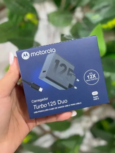 Carregador Motorola TurboPower 125W Tipo C - Entrega Grátis
