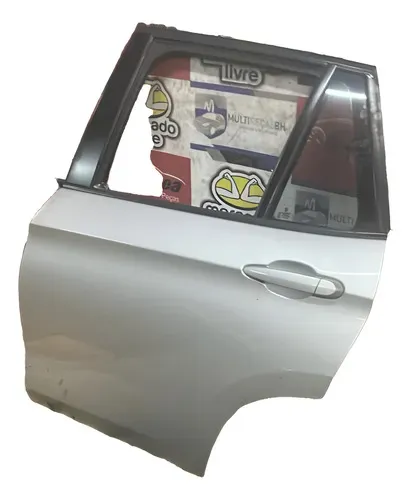 Porta Traseira Esquerda Bmw X1 2010/2015 Traseira Esquerdo Prateado