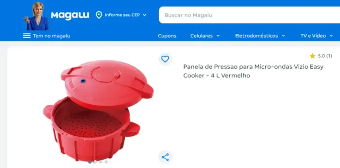 Panela De Pressão Para Micro-ondas Easy Visio Cooker Visio