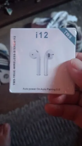 Fone de ouvido bluetooth TWS i12 lacrado