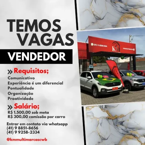 VAGA VENDENDOR