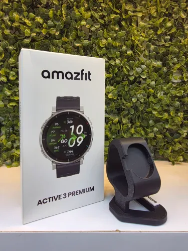 Amazfit Active 3 Premium + Suporte de Carregamento 3D de Brinde!