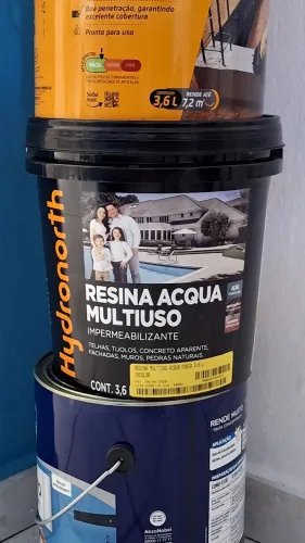 Resina Acqua Multiuso Hydronorth 3,6L Incolor Fosca