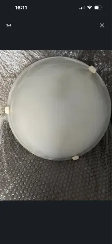 LUMINÁRIA c/ diâmetro de 30 cm COM ARANDELA e estrutura para lustre ou ventilador de teto