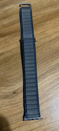Pulseira Apple Watch Ultra 49mm original Alpine loop M/ azul