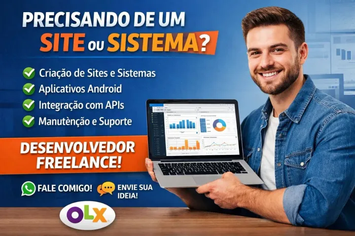 ? CRIAÇÃO DE SITES, SISTEMAS E APLICATIVOS | DESENVOLVEDOR FREELANCE