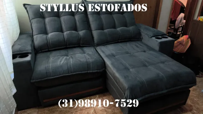 Sofá retrátil de luxo 