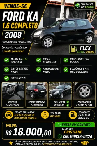 Ford KA 1.6 8V Flex 3P 2009