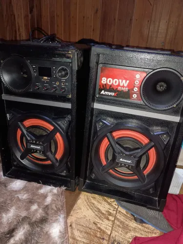 Som Amvox 800W RMS - Potente, Completo e Funcionando 100%