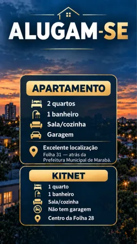 ALUGA-SE APARTAMENTOS