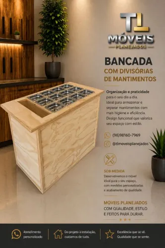 Bancada com divisória